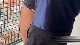 hotwife brazilian fucks neighbor on balcony