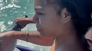 Horny Brazilian Bride Betrays Husband On Honeymoon. She Fucks Muscular Jetski Coach Big Dick