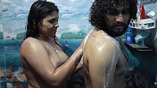 enjoying a steamy romantic bath with my cute partner feels amazing 😍