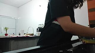 Voyeur enjoys watching latina tease her big ass daily