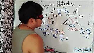 Jag menade att säga detta handlar om sexuell trigonometri med en universitetsstudent i en erotisk brasiliansk japansk setup