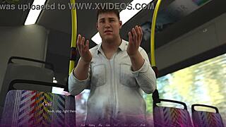 Il dramma in ufficio si svela con scena di gioco 3D bollente. Un viaggio in bus diventa selvaggio con azione intensa