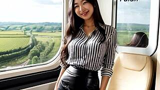 Elle a son ticket pour chevaucher en cuir dans ce rêve porno