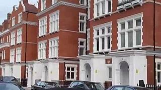 lily phillips struts her stuff in london, teasing with juicy pussy and monster cock play