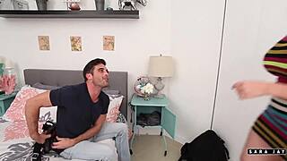 sara jay pegs lance hart in bedroom with strap on
