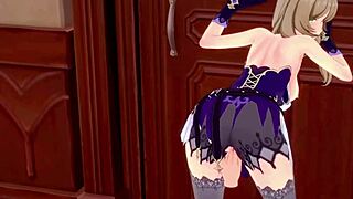 Lisa se nechá vrtat v POV stylu z Genshin Impact