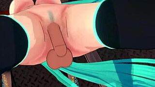 初音ミクと3Dヘンタイでハードコアセックスアクション