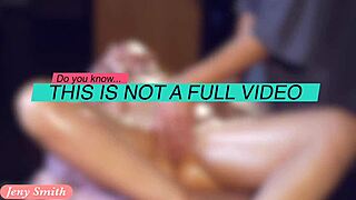 Glückspilz, hast du Jeny Smiths erotische Massage genossen?