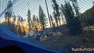 我们的露营冒险变野了，Sukisukigirl Andy Savage第119集公共性爱vlog