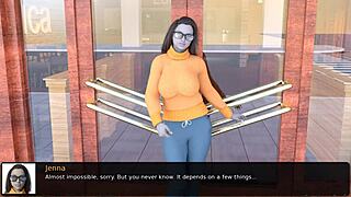 Mladá 18+ ukazuje sexy prsa a zadek