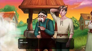 wal 44 iğrenç yaşlı büyükanneyi iri memeli 18+ sarışın teen'e dönüştürüyor, çılgın karikatür aksiyonu