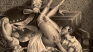 Винтажные эротические рисунки из ретро аниме коллекции